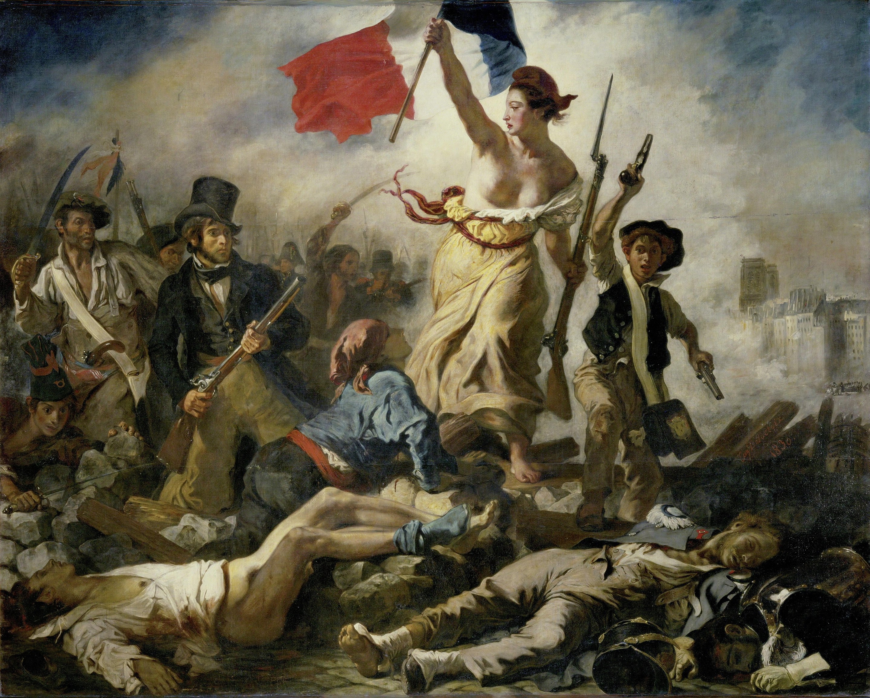 
Liberty leading the people by Eugène Delacroix