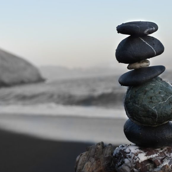 feng shui balanced stone structure