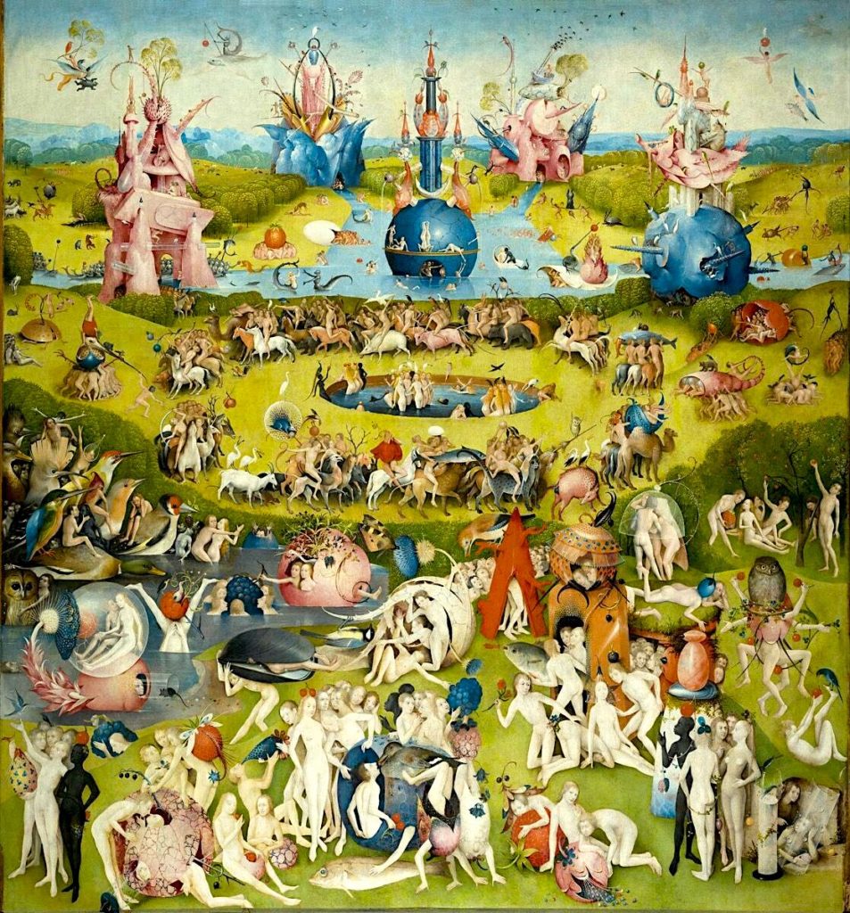 painting by Hieronymus Bosch 'Garden of earthly delights'