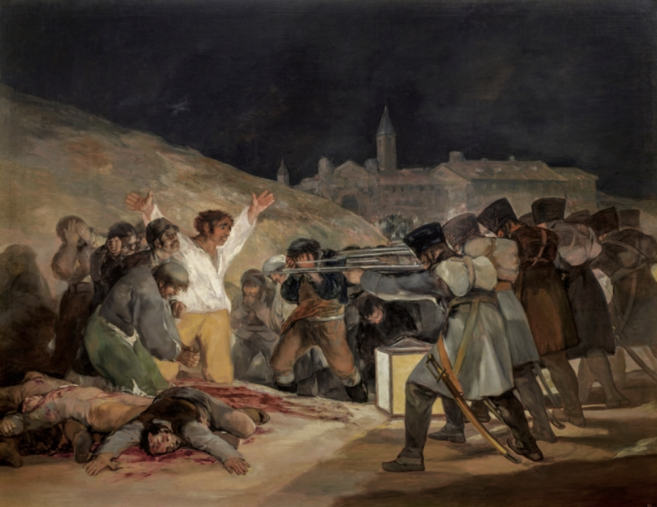 Painting by Goya 'The third of May 1808'