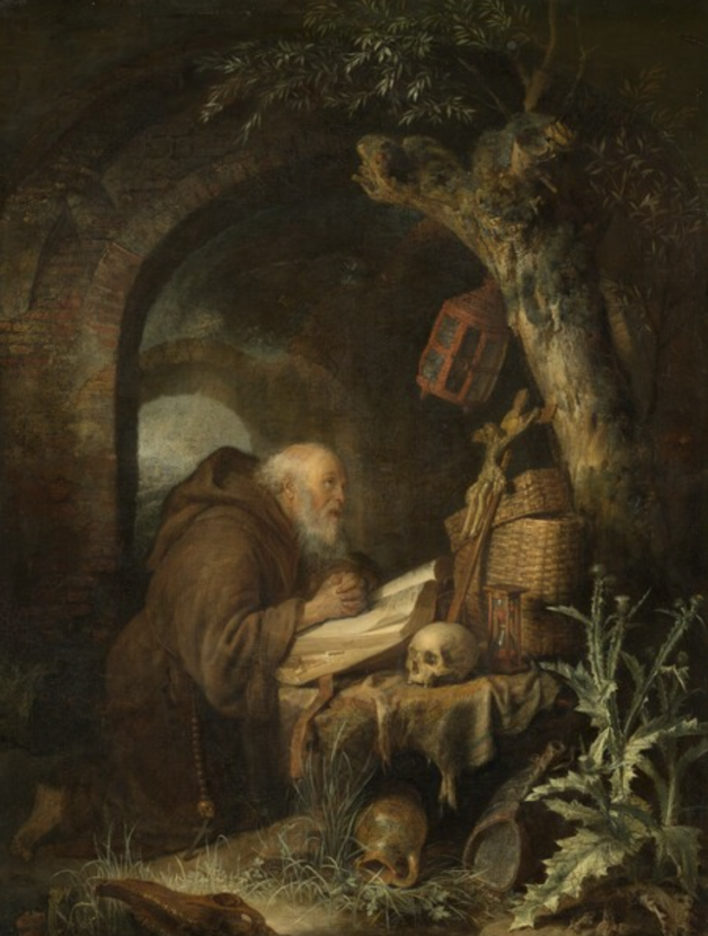 The Hermit, 1670 by Gerrit Dou via National Gallery of Art