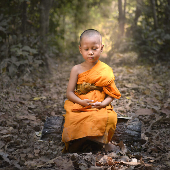 meditating child