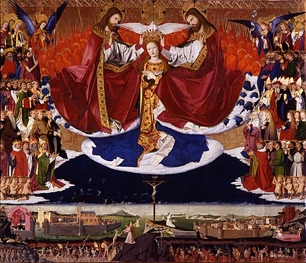 The Coronation of the Virgin by Enguerrand Quarton