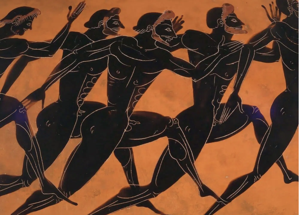 Ancient Greek pottery Olympic game